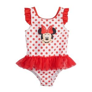 DREAMWAVE Minnie Mouse Baby Girl Tutu Swimsuit